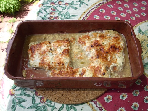 Baked Blue-eye in Yoghurt, Mustard and Herbs