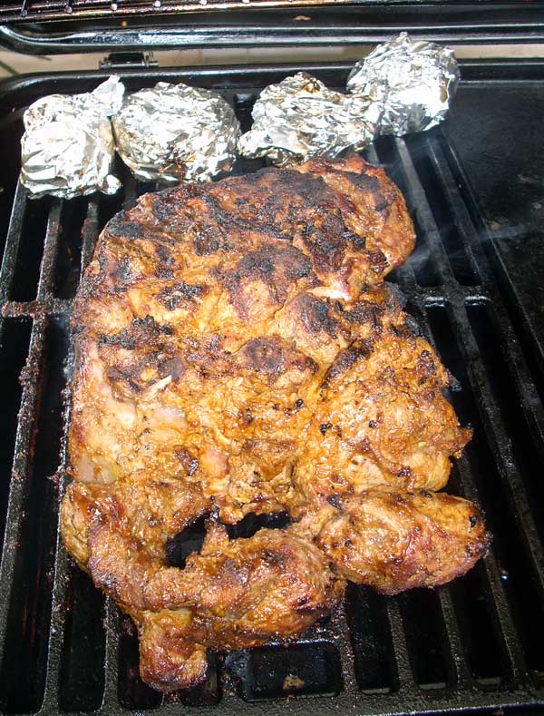 Barbecued Leg of Lamb